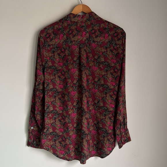 Equipment Slim Floral Signature Silk Shirt Small - Picture 8 of 12